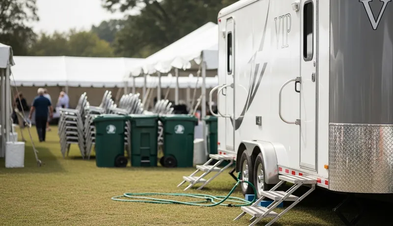 Vip Restroom Trailers services in Bentonville.