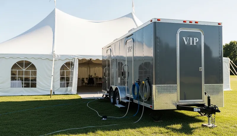 Vip Restroom Trailers services in Visalia.
