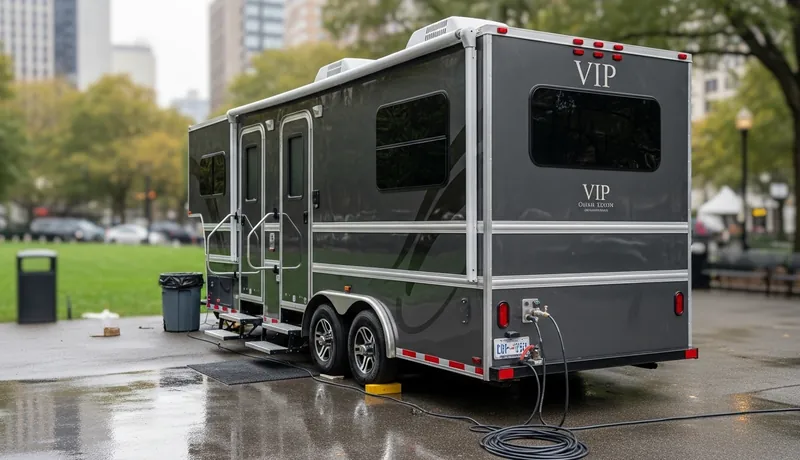 Vip Restroom Trailers services in Windsor.