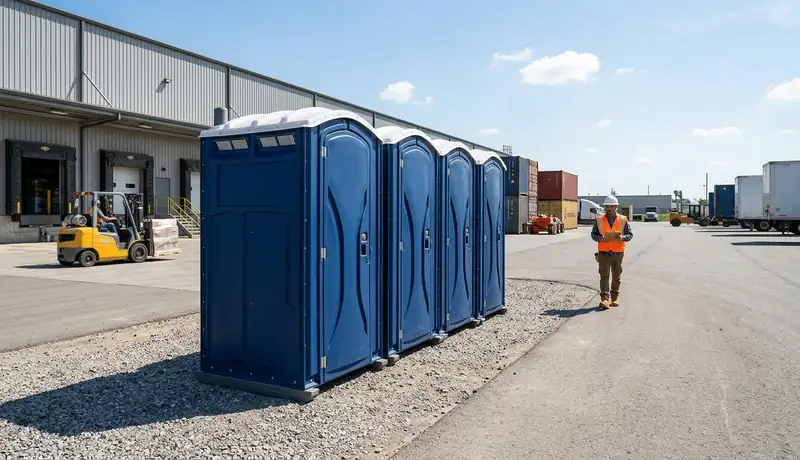 industrial facility long-term portable toilet rental in USA in USA